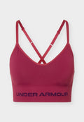 Under Armour VANISH SEAMLESS LOW - Light support sports bra - claret/ox blood