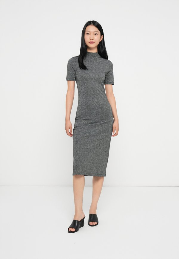 Tommy Hilfiger FESTIVE METALLIC SLIM MIDI BODYCON DRESS