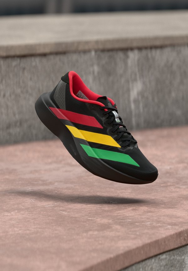 adidas Performance ADIZERO EVO SL - Trainers - core black/vivid green/bold gold-coloured