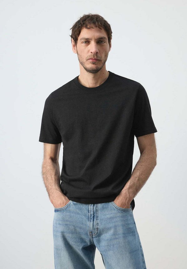 Mango ADULT - Basic T-shirt - black