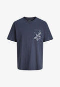 Jack & Jones JORMONTAUK POCKET TEE - Print T-shirt - odyssey gray