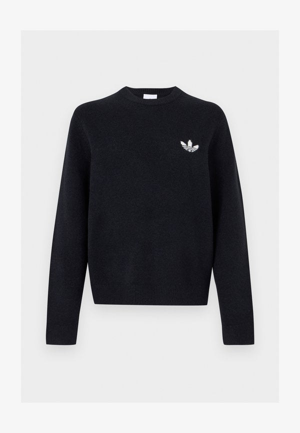 adidas Originals TREFOIL ESSENTIALS FULLY KNIT SWEATER UNISEX - Jumper - black
