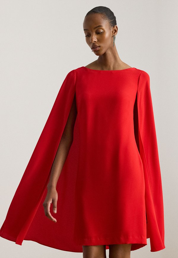 Lauren Ralph Lauren CAPE GEORGETTE COCKTAIL DRESS