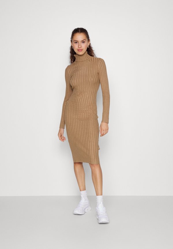 Even&Odd ROLLKRAGEN BODYCON RIPP MIDI STRICKKLEID