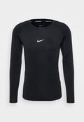 Nike Performance M NP DF TIGHT TOP LS - Long sleeved top - black/white