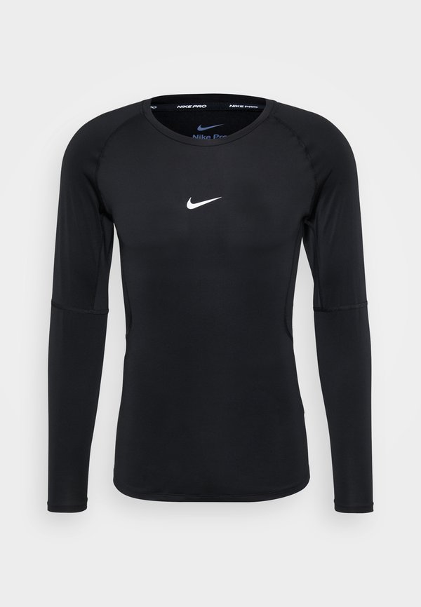 Nike Performance M NP DF TIGHT TOP LS - Long sleeved top - black/white