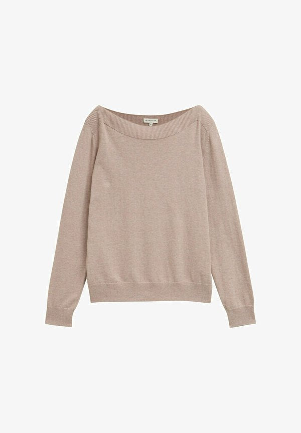 TOM TAILOR Jumper - soft taupe melange