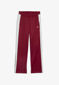 Puma T7 ALWAYS ON STRAIGHT TRACK PANTS OP - Tracksuit bottoms - garnet glow-créme de mint