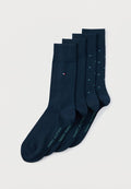 Tommy Hilfiger MICRO PATTERN 4 PACK - Socks - navy