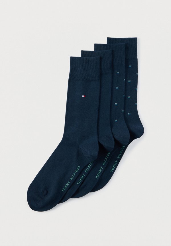 Tommy Hilfiger MICRO PATTERN 4 PACK - Socks - navy