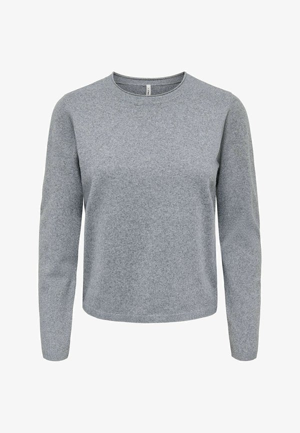 ONLY ONLLOYAL LS ONECK KNT NOOS - Jumper - light grey melange
