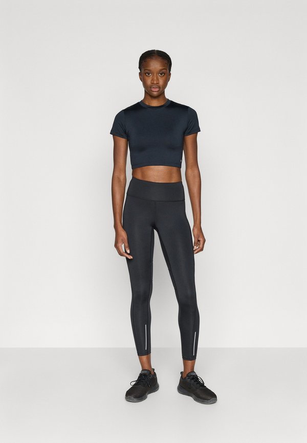 Even&Odd active 7/8 LENGTH MID RISE LEGGINGS WITH REFLECTIVE STRIP