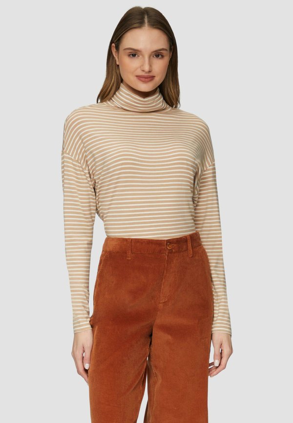 s.Oliver LANGARM - Long sleeved top - hellbraun