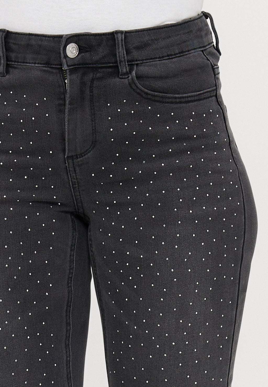 Flared fit ONLWAUW Mid waist Media 5