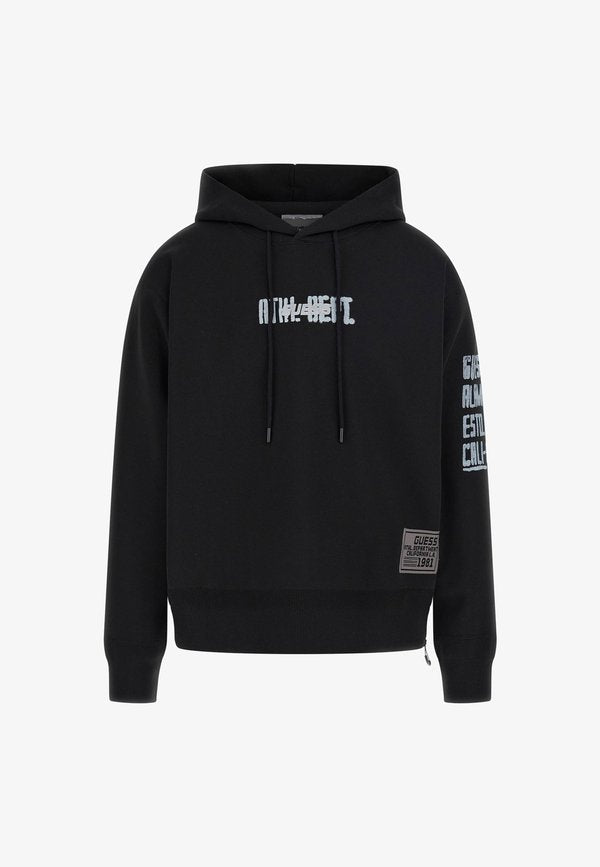 Guess HOODIE MIT LOGO - Hoodie - schwarz