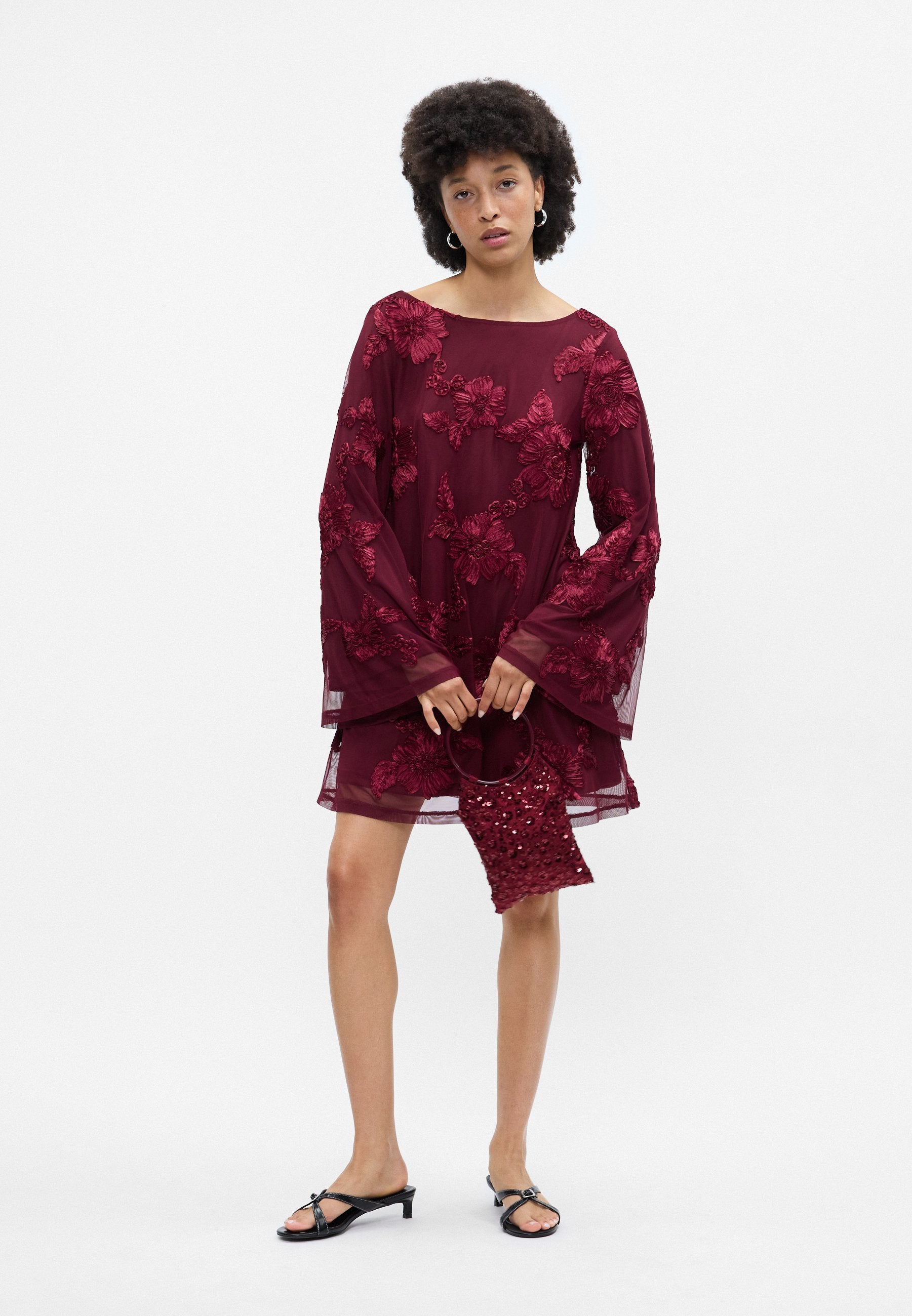 Gina Tricot WIDE FLOWY MINI DRESS