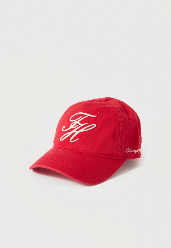 Tommy Hilfiger LOGO EMBROIDERY TWILL BASEBALL CAP - Cap - primary red