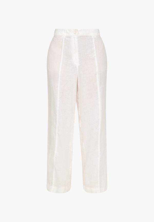s.Oliver REGULAR WEITEM BEIN - Trousers - weiß