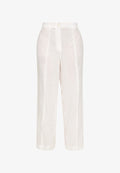 s.Oliver REGULAR WEITEM BEIN - Trousers - weiß