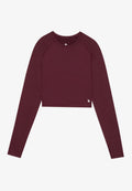 Even&Odd active ESSENTIAL CROPPED LONG SLEEVE TOP WITH THUMB HOLES