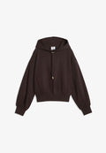 Puma HER RELAXED FLEECE HOODIE - Hoodie - chocolate fondue