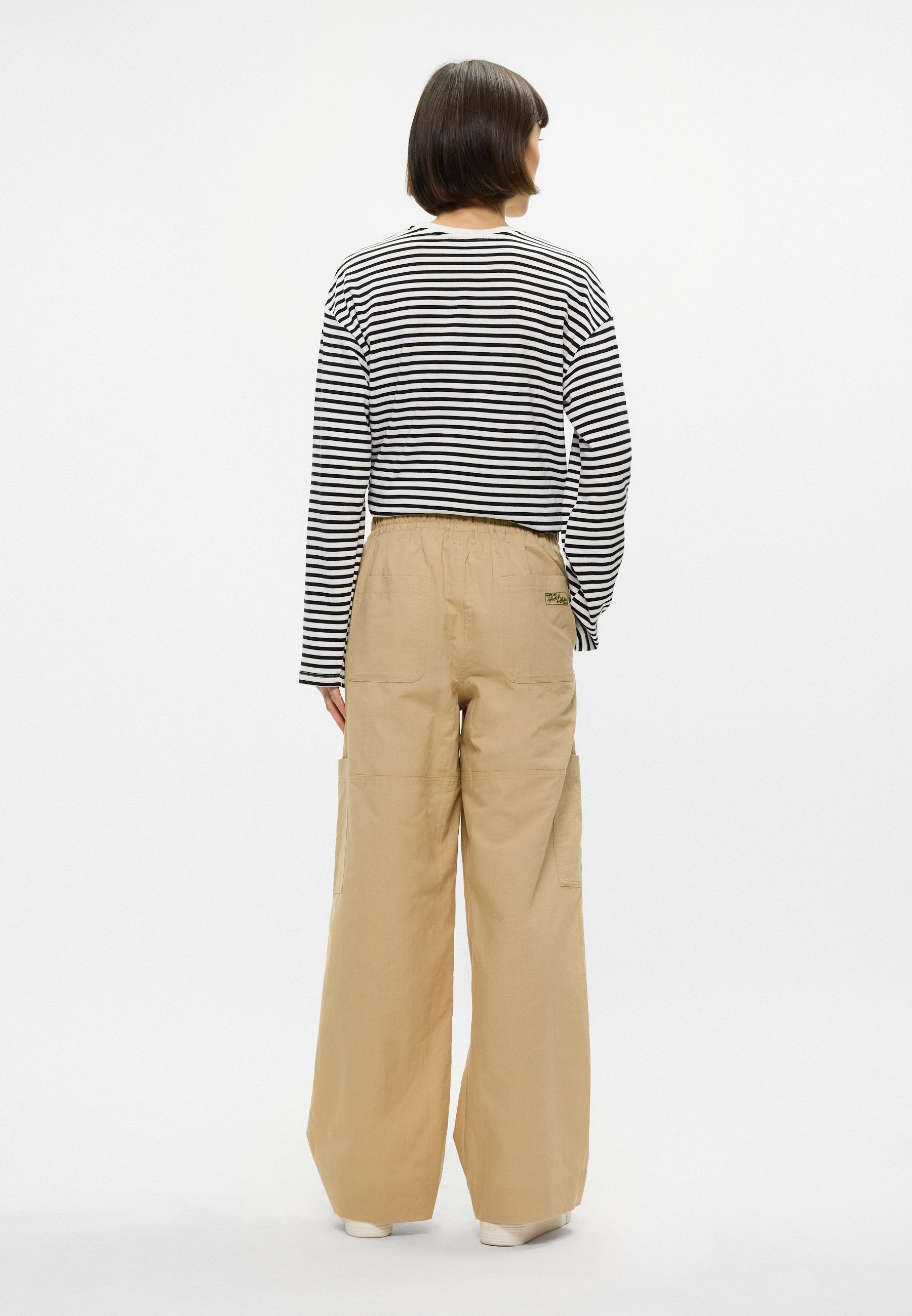 Scotch & Soda NOA HIGH RISE WIDE LEG RELAXED PULL ON PANTS