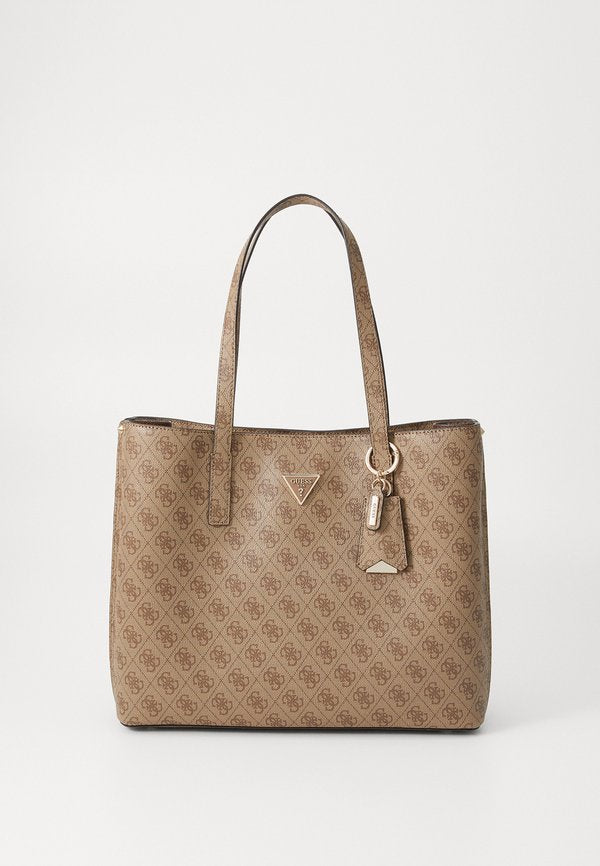 Guess MERIDIAN  GIRLFRIEND TOTE - Tote bag - latte