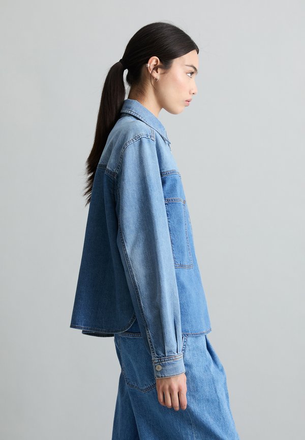 Marc O'Polo DENIM PINEAPPLE FIBRE, DENIM BLOUSES LONGSLEEVE, PATCHWORK
