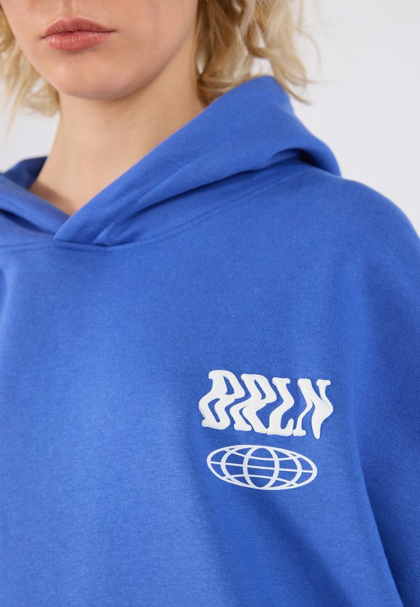 YOURTURN UNISEX OVERSIZED FIT DISTORTED PRINT HOODIE