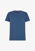 Tommy Hilfiger STRETCH SLIM FIT TEE - Basic T-shirt - aegean sea