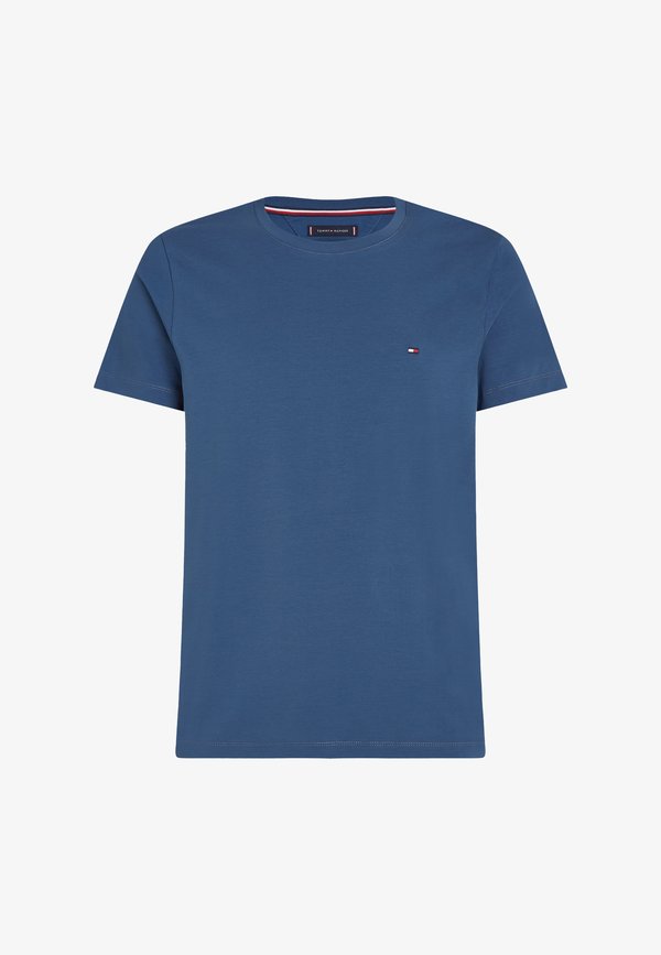 Tommy Hilfiger STRETCH SLIM FIT TEE - Basic T-shirt - aegean sea