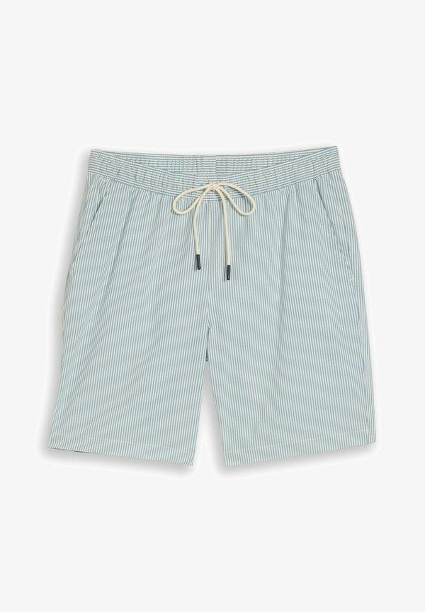 TOM TAILOR Swimming shorts - blue beige vertical stripe