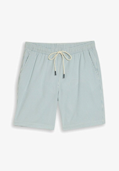 TOM TAILOR Swimming shorts - blue beige vertical stripe