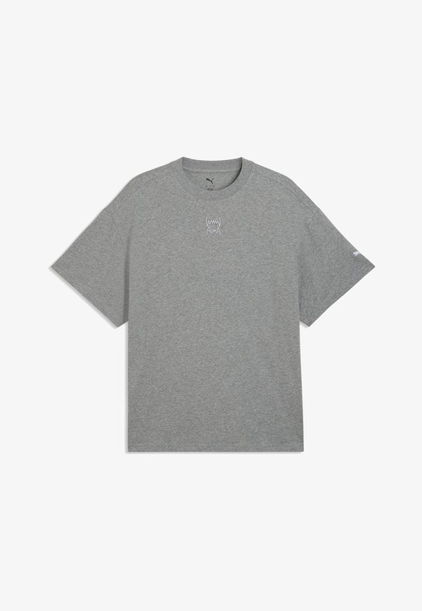 Puma FUNTALS OVERSIZED T-SHIRT - Basic T-shirt - medium gray heather