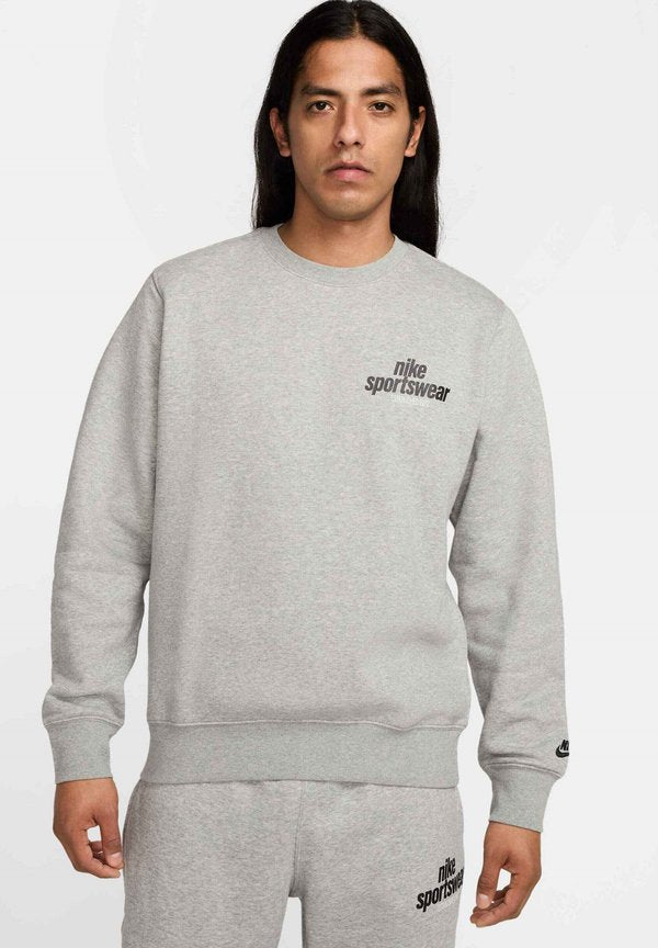 Nike Sportswear CLUB - Sweatshirt - dark grey heather light smoke grey black