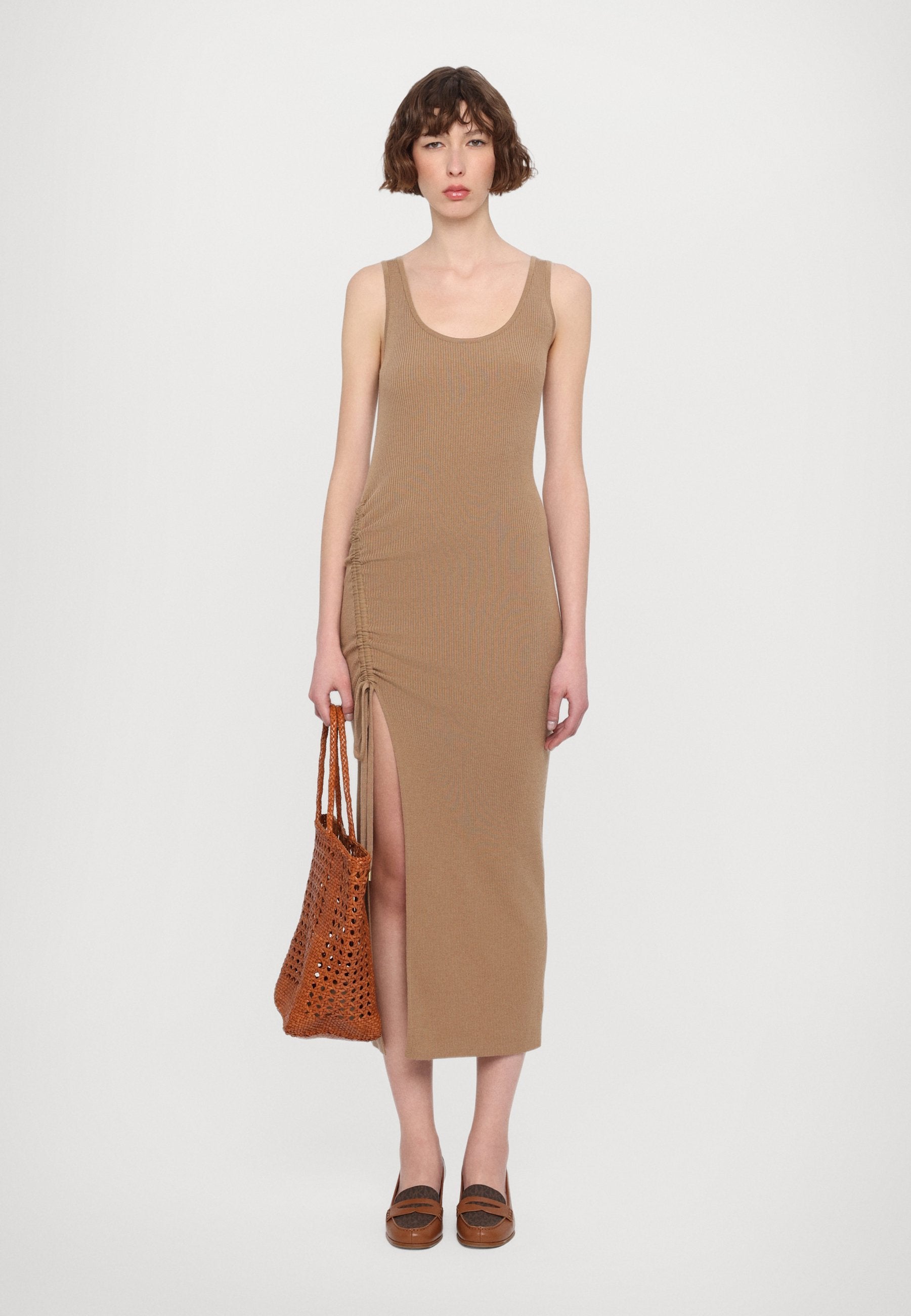 MICHAEL Michael Kors RUCHED SCOOP TANK
