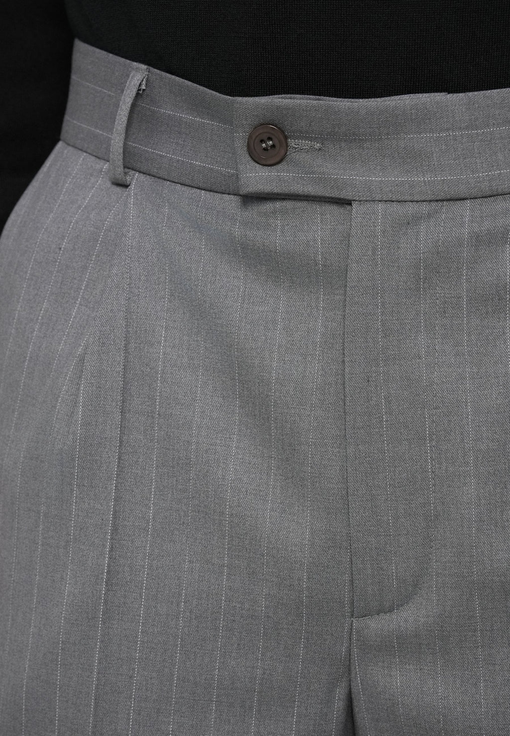 Essential Collective PLEATED PINSTRIPE TROUSER