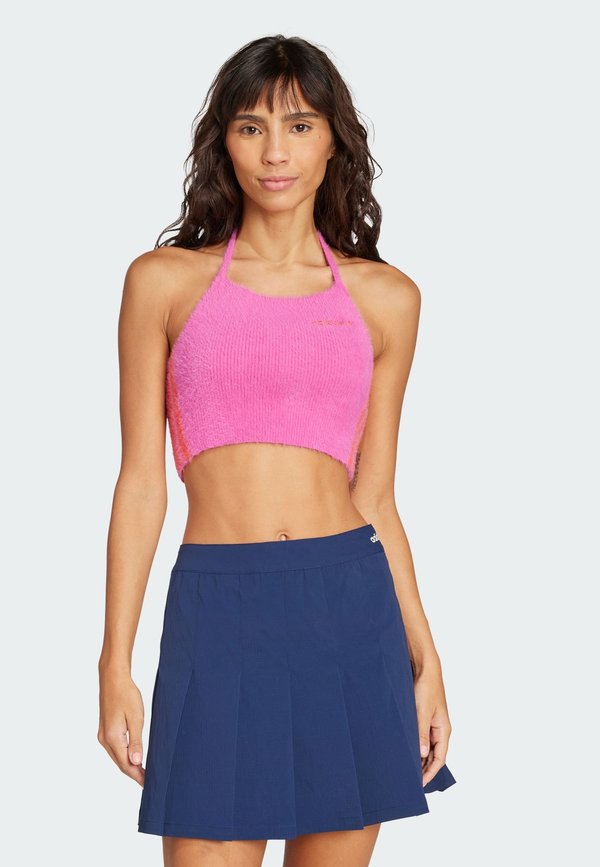 adidas Originals FLUFFY HALTER - Top - semi lucid fuchsia