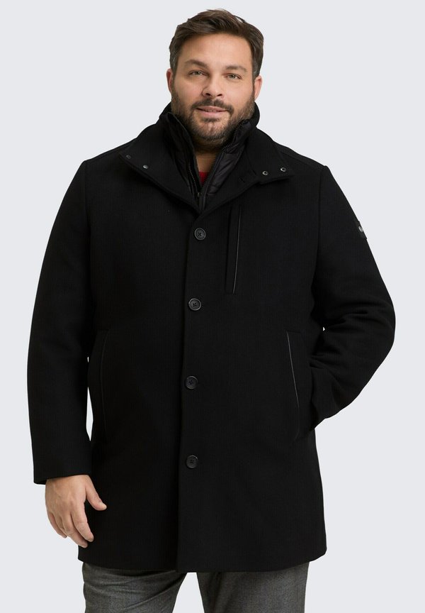 TOM TAILOR PLUS SIZE - 2-IN-1 MIT ABNEHMBARER INNEN - Classic coat - black