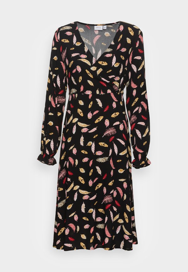 VILA Petite VILEAF  V NECK MIDI DRESS