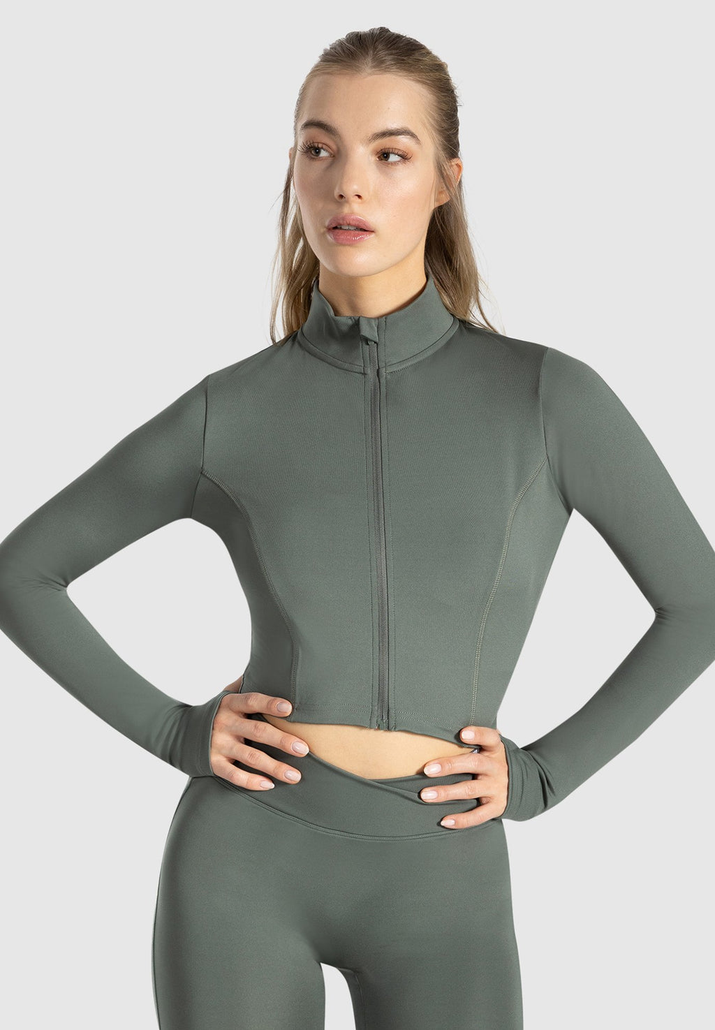 Smilodox CROPPED ZIP TRAINING NILAI