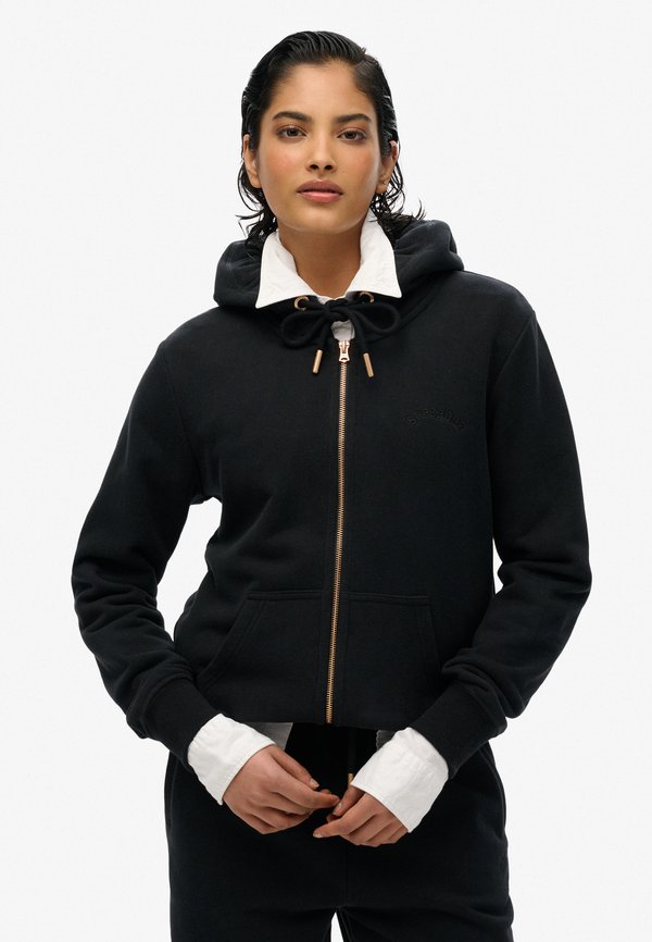 Superdry & Co Zip-up sweatshirt - black