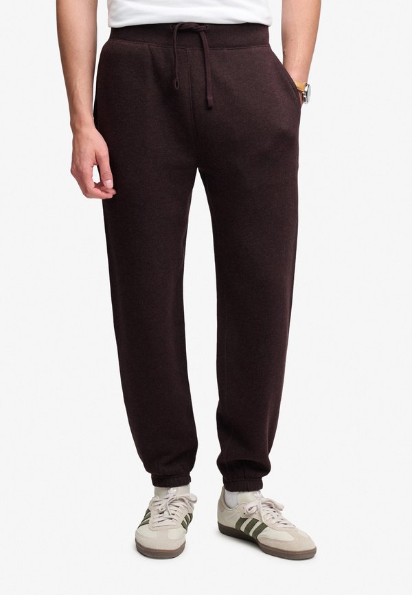 Superdry & Co SUPERDRY ESSENTIAL COMPANY LOGO JOGGERS.. - Tracksuit bottoms - heritage port marl