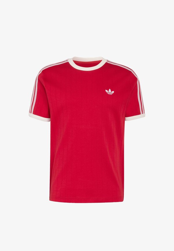 adidas Originals ADIDAS ORIGINALS DROP NEEDLE 3-STRIPES TEE - Print T-shirt - team victory red