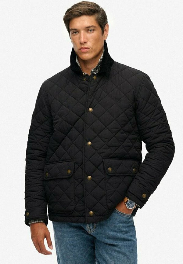 Superdry & Co QUILTED ESTATE COACH - Light jacket - meteorite black