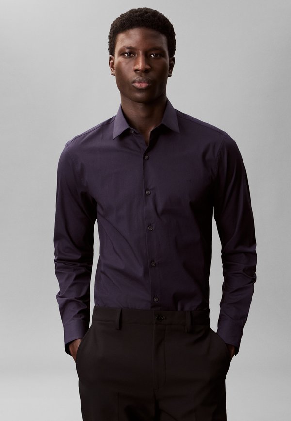Calvin Klein SLIM - Formal shirt - night sky