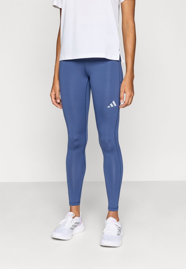 adidas Performance RUN ESS 1/1 L - Running tights - tech indigo
