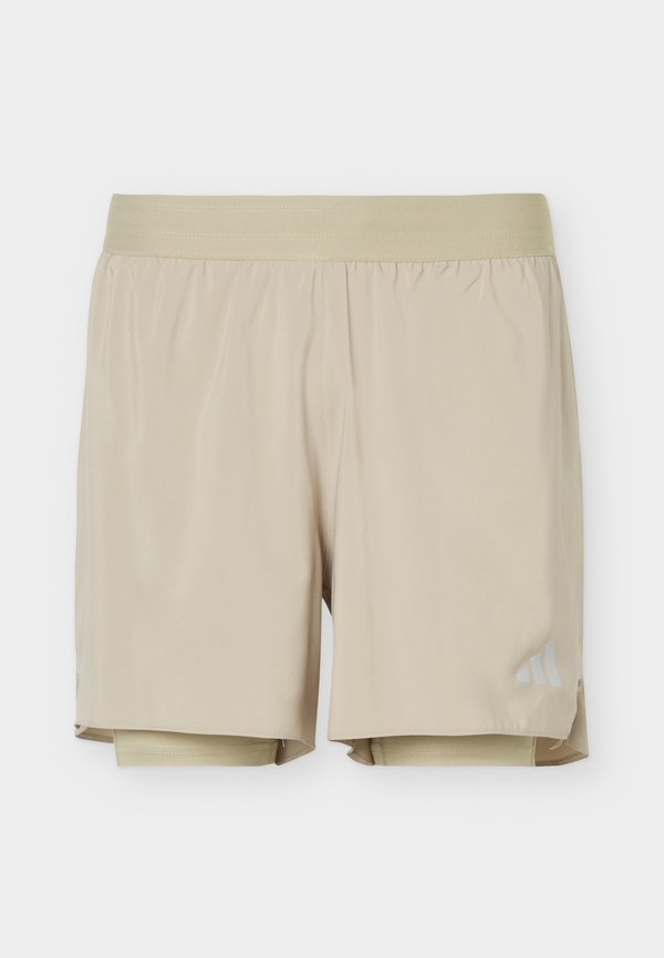 adidas Performance RUN - 2-in-1 shorts - beige