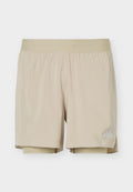 adidas Performance RUN - 2-in-1 shorts - beige