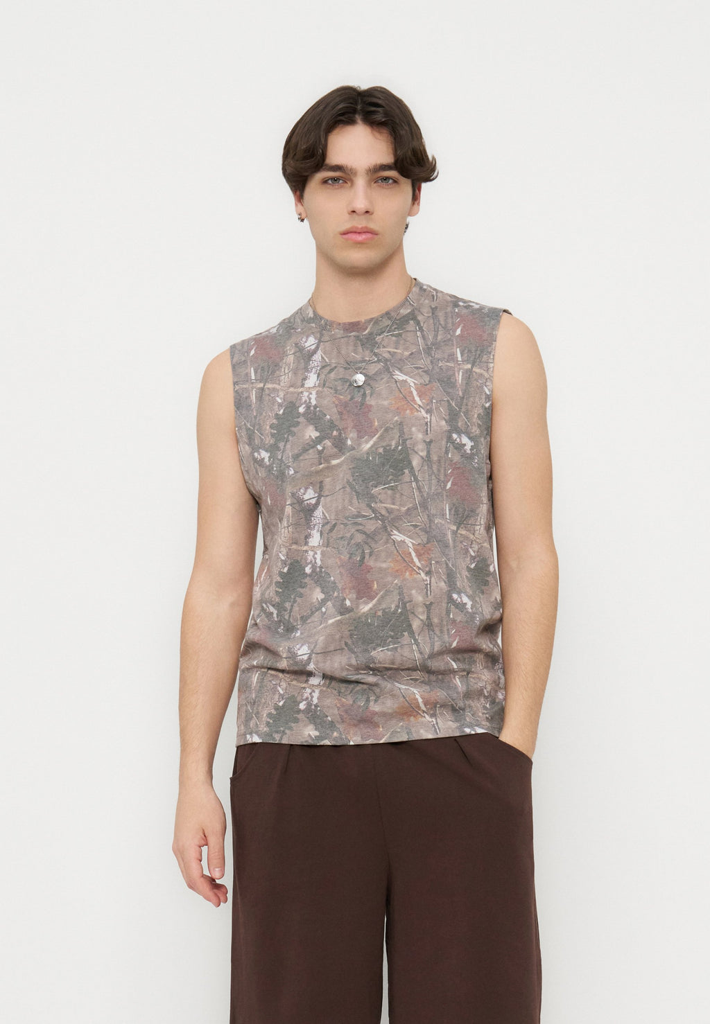YOURTURN REGULAR FIT CAMO TANK